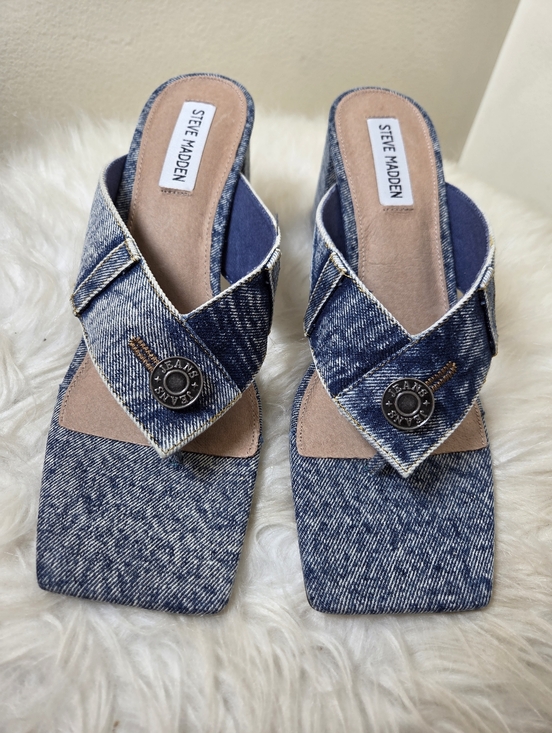 Steve Madden Shoes - Steve Madden Denim Sandal Heel